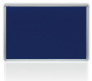 náhled Filcová modrá tabule v hliníkovém rámu 120x90 cm