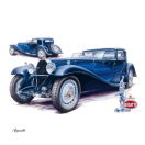 náhled NOTIQUE Poznámkový kalendář Classic Cars – Václav Zapadlík, 2025, 30 x 30 cm