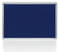 Filcová modrá tabule v hliníkovém rámu 90x60 cm