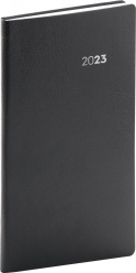 Kapesní diář Balacron 2023, černý, 9 × 15,5 cm