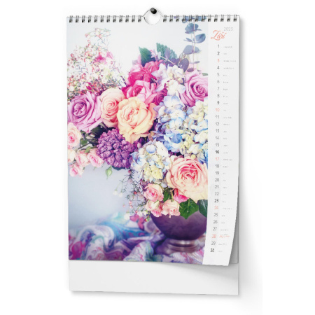 detail Kalendář nástěnný Květiny/nedostupné