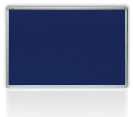 detail Filcová modrá tabule v hliníkovém rámu 90x60 cm