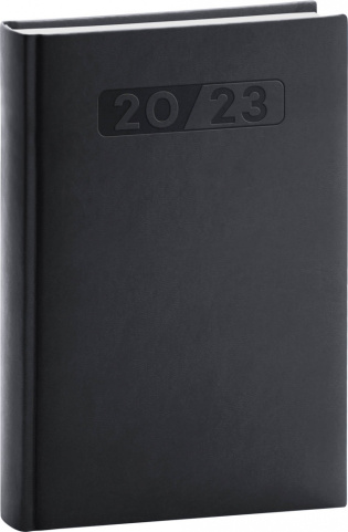 detail Denní diář Aprint 2023, černý, 15 × 21 cm