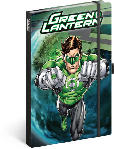 detail NOTIQUE Notes Green Lantern, linkovaný, 13 x 21 cm