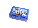 náhled Svačinová krabička s potisknutelným štítkem - modrá
