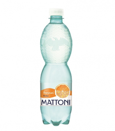 detail Voda Mattoni 0,5 l pomeranč