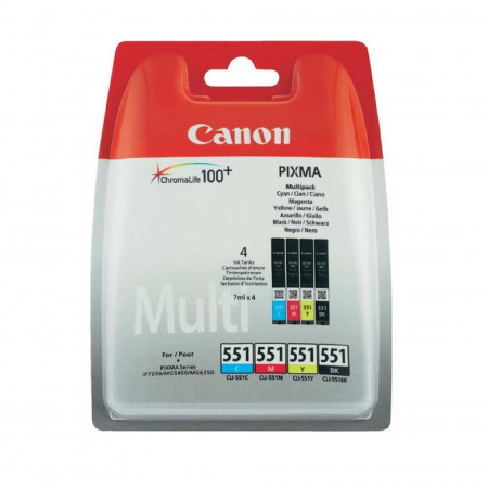 detail Cartridge Canon CLI-551 (barevná), Multipack