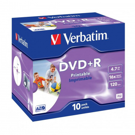 detail Verbatim DVD+R, 43508, DataLife PLUS, 10-pack, 4.7GB, 16x, 12cm, General, Advan