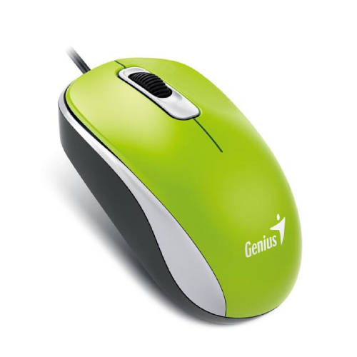 Myš Genius DX-110 optická, USB drátová, zelená