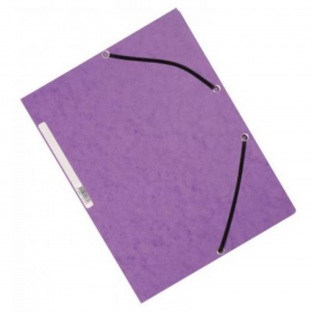 detail Desky s chlopněmi a gumičkou Q-Connect A4 papírové fialové