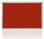 náhled Filcová červená tabule v hliníkovém rámu 180x120 cm