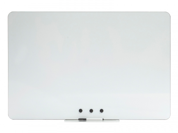 detail Bílá bezrámová magnetická tabule Qboard 180 x 117 cm