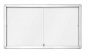 náhled Horizontální magnetická vitrína s posuvnými dveřmi 141x 70 cm (12xA4)