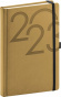 náhled Denní diář Ajax 2023, zlatý, 15 × 21 cm