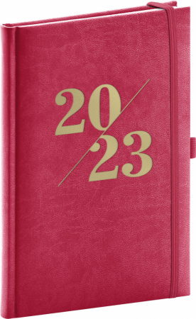 detail Týdenní diář Vivella Fun 2023, růžový, 15 × 21 cm