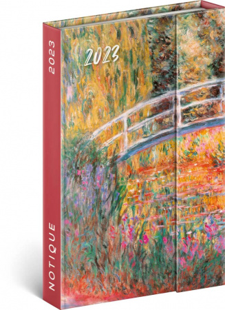 detail Týdenní magnetický diář Claude Monet 2023, 11 × 16 cm
