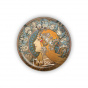 náhled Kovový otvírák Alfons Mucha - Zodiak, o 5,8 cm