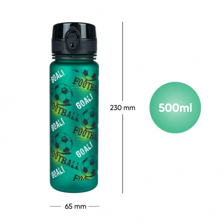 detail BAAGL Tritanová láhev na pití Fotbal, 500 ml
