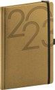 náhled Týdenní diář Ajax 2023, zlatý, 15 × 21 cm