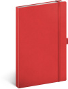 náhled NOTIQUE Notes Červený, linkovaný, 13 x 21 cm