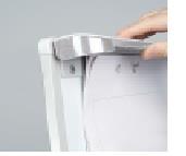 detail Mobilní flipchart bez ramen OFFICE PRO - Grey line design