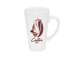 Hrnek SubliT latté 500 ml bílý 14,9 cm kónický