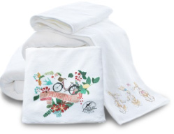 Bílý ručník z mikrovláken Large - 75 x 150 cm