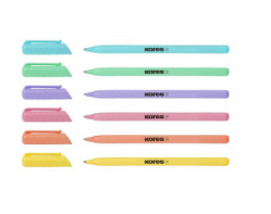 Kuličková tužka 1,0 trojhranná pogum. pastelová