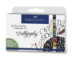 Popisovač Faber-Castell Pitt Artist Pen Caligraphy 8 kusů
