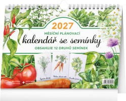 Stolní kalendář 2027 Plánovací se semínky