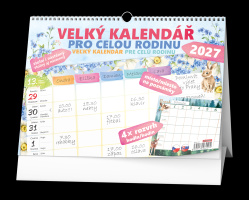 Stolní kalendář 2027 Velký pro celou rodinu