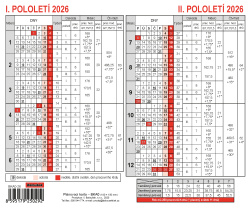 Kalendář 2027 Plánovací karta