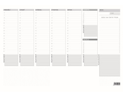 Stolní plánovač týdenní A3