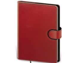 Zápisník Flip B6 linkovaný - červeno/černá