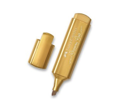 Zvýrazňovač F-C metalická zlatá/E