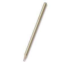 Tužka B č.1 grafitová F-C SPARKLE perleťově zlatá /E