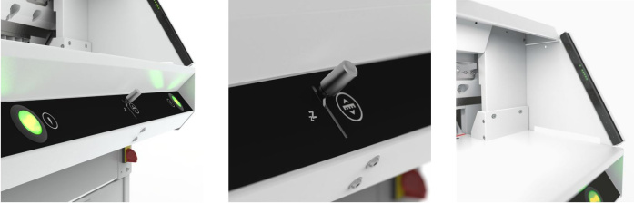 detail Elektrická stohová řezačka IDEAL THE 56