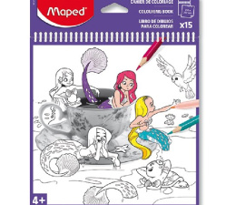 Blok Maped s omalovánkami - mix motivů/E