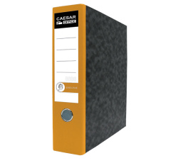 Pořadač A4 8 cm páka CAESAR OFFICE EXECUTIVE mramor žlutý RADO zámky/E