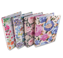 Pořadač A4 4-kroužky 3,5cm Pigna Monocromo Flowers /E