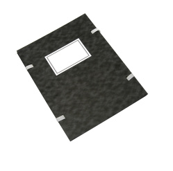 Desky s tkanicí A4 mramor tmavý štítek /E