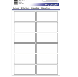 Etikety na aršíku 23x50mm 120ks /o