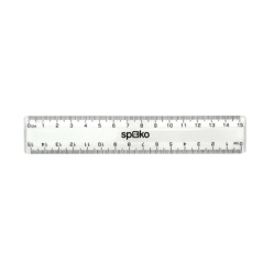 Pravítko 15 cm Spoko transparentní