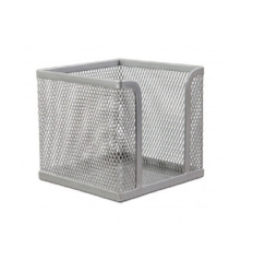 Stojánek drátěný na bločky stříbrný výška 10cm /E