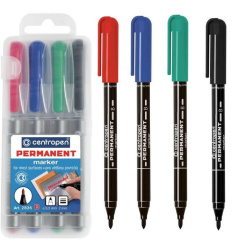 Popisovač permanentní Centropen 2836 červený