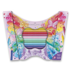 Pastelky Faber-Castell Sparkle Butterfly dóza Motýl 20ks