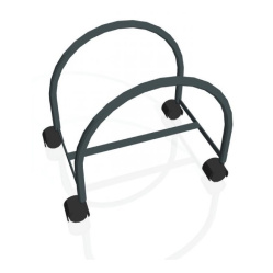 PC mobil vozík pod počitač černý