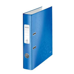 Pořadač A4 5cm páka Leitz WOW lamino modrý/E