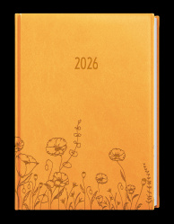 Diář 2026 denní B6 Adam-vivella Louka okrový