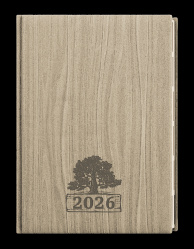Diář 2027 denní A5 Ctirad-výsek Wood světle hnědý
